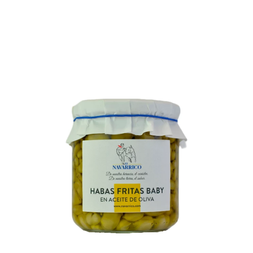 Habas fritas baby El Navarrico frasco 250ml